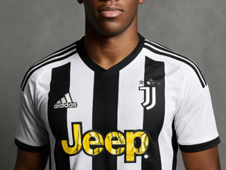Jonathan David wearing Juventus jersey"
