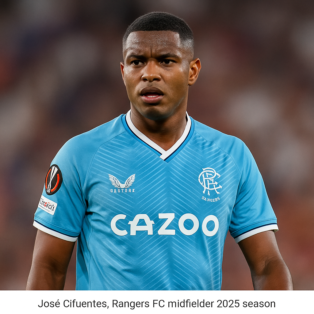 Rangers midfielder Jose Cifuentes in 2025 during transfer talks with Aris Thessaloniki