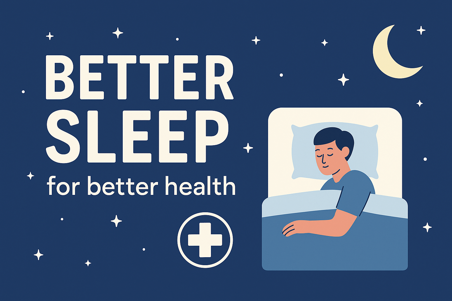 Illustration showing the role of sleep in boosting mental and physical health.